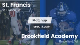 Matchup: St. Francis High vs. Brookfield Academy  2019