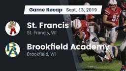 Recap: St. Francis  vs. Brookfield Academy  2019