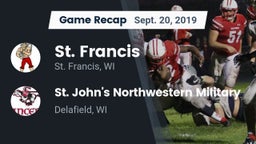 Recap: St. Francis  vs. St. John's Northwestern Military  2019