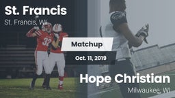 Matchup: St. Francis High vs. Hope Christian  2019