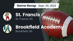 Recap: St. Francis  vs. Brookfield Academy  2023