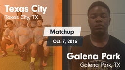 Matchup: Texas City High vs. Galena Park  2016