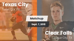 Matchup: Texas City High vs. Clear Falls  2018