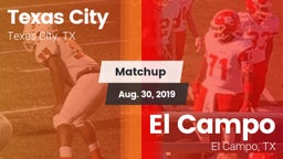 Matchup: Texas City High vs. El Campo  2019