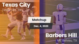 Matchup: Texas City High vs. Barbers Hill  2020