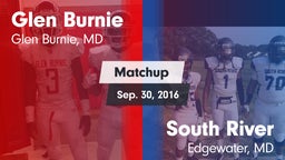 Matchup: Glen Burnie High vs. South River  2016