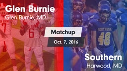 Matchup: Glen Burnie High vs. Southern  2016