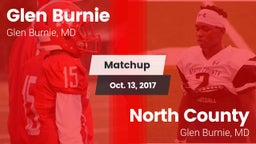 Matchup: Glen Burnie High vs. North County  2017