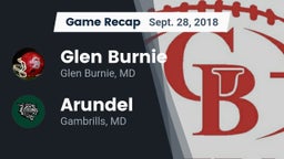 Recap: Glen Burnie  vs. Arundel  2018