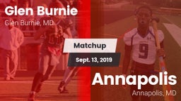 Matchup: Glen Burnie High vs. Annapolis  2019