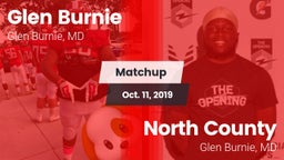 Matchup: Glen Burnie High vs. North County  2019