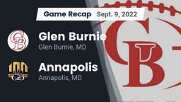 Recap: Glen Burnie  vs. Annapolis  2022