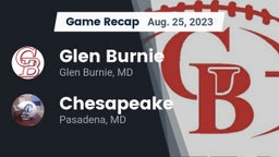 Recap: Glen Burnie  vs. Chesapeake  2023