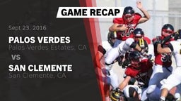 Recap: Palos Verdes  vs. San Clemente  2016