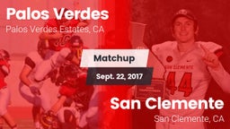 Matchup: Palos Verdes High vs. San Clemente  2017