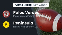 Recap: Palos Verdes  vs.  Peninsula  2017