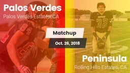 Matchup: Palos Verdes High vs.  Peninsula  2018