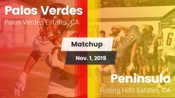 Matchup: Palos Verdes High vs.  Peninsula  2019