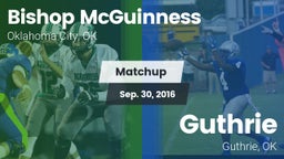 Matchup: Bishop McGuinness vs. Guthrie  2016