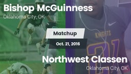 Matchup: Bishop McGuinness vs. Northwest Classen  2016