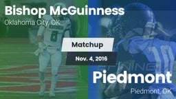 Matchup: Bishop McGuinness vs. Piedmont  2016