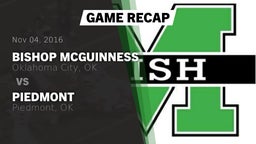 Recap: Bishop McGuinness  vs. Piedmont  2016