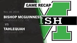 Recap: Bishop McGuinness  vs. Tahlequah  2016