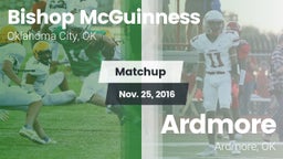 Matchup: Bishop McGuinness vs. Ardmore  2016