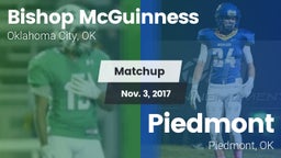 Matchup: Bishop McGuinness vs. Piedmont  2017