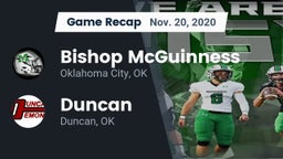 Recap: Bishop McGuinness  vs. Duncan  2020