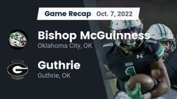 Recap: Bishop McGuinness  vs. Guthrie  2022