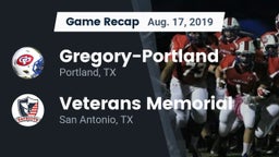 Recap: Gregory-Portland  vs. Veterans Memorial 2019