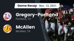 Recap: Gregory-Portland  vs. McAllen  2021