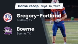 Recap: Gregory-Portland  vs. Boerne  2022
