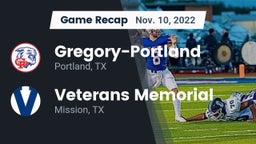 Recap: Gregory-Portland  vs. Veterans Memorial  2022