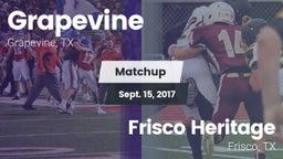 Matchup: Grapevine High vs. Frisco Heritage  2017