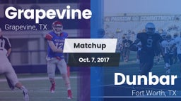 Matchup: Grapevine High vs. Dunbar  2017
