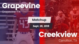 Matchup: Grapevine High vs. Creekview  2018