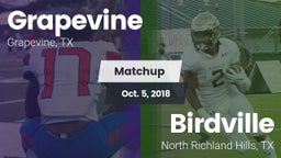 Matchup: Grapevine High vs. Birdville  2018