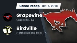 Recap: Grapevine  vs. Birdville  2018