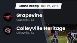 Recap: Grapevine  vs. Colleyville Heritage  2018