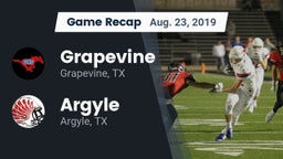 Recap: Grapevine  vs. Argyle  2019
