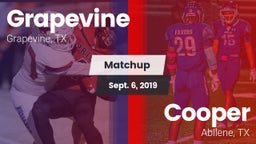 Matchup: Grapevine High vs. Cooper  2019