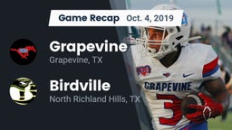 Recap: Grapevine  vs. Birdville  2019
