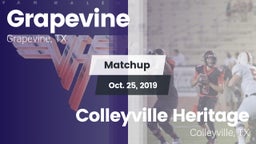 Matchup: Grapevine High vs. Colleyville Heritage  2019