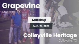 Matchup: Grapevine High vs. Colleyville Heritage  2020