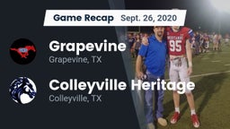 Recap: Grapevine  vs. Colleyville Heritage  2020