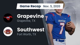 Recap: Grapevine  vs. Southwest  2020