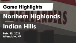 Northern Highlands  vs Indian Hills  Game Highlights - Feb. 19, 2021