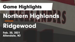 Northern Highlands  vs Ridgewood  Game Highlights - Feb. 20, 2021